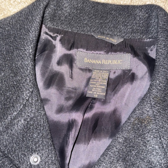 Banana Republic Black Trench Coat Timeless Design - Picture 3 of 7